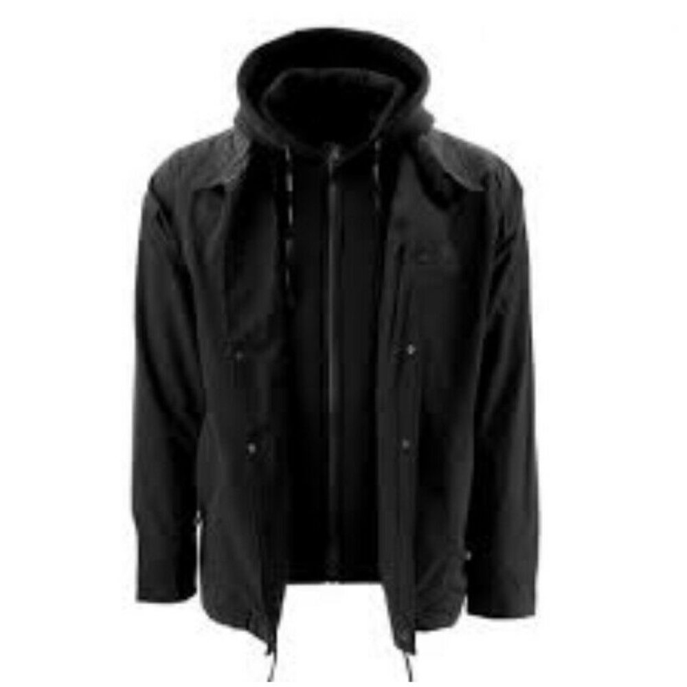 Body Glove Hooded Coach's Jacket Black NWT Medium - Picture 1 of 7